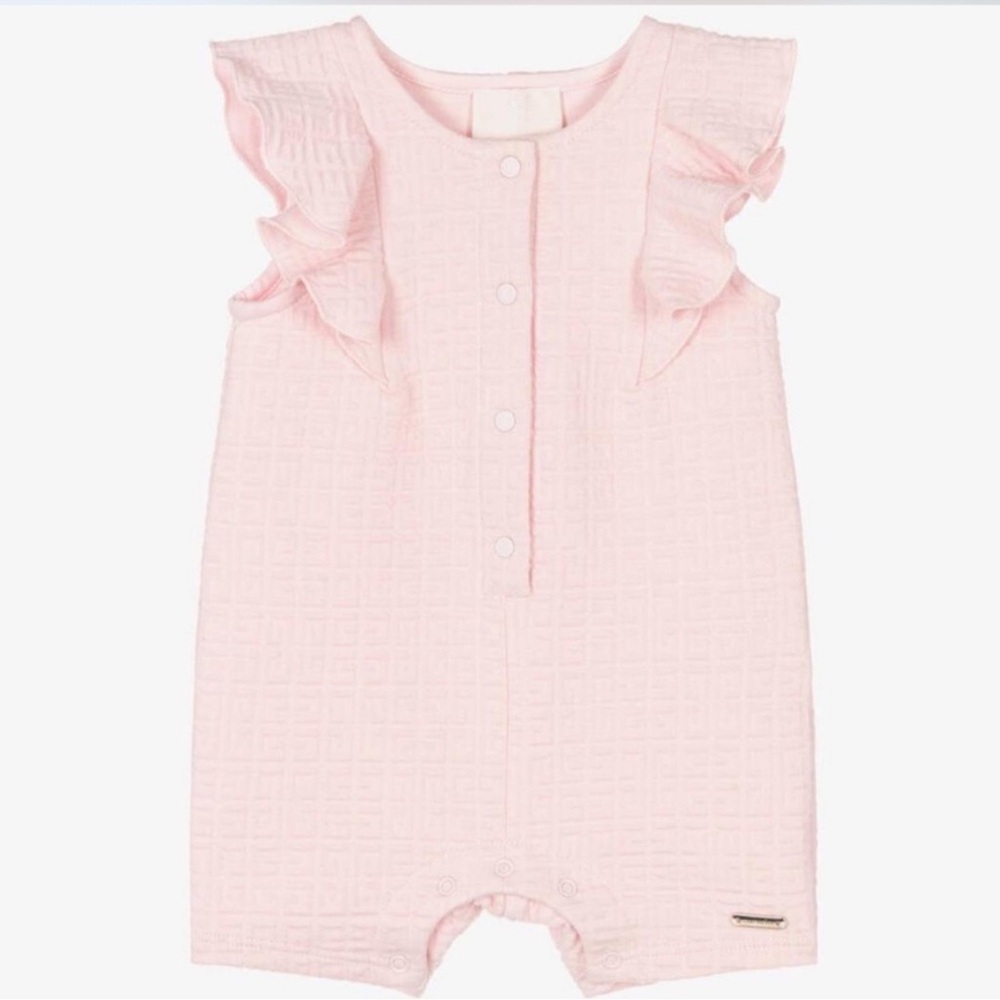 Pink Ruffled Baby Romper
